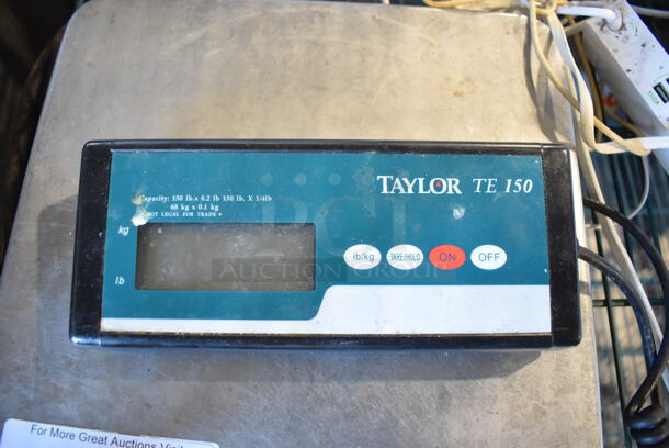 Taylor TE150 Metal Countertop Food Portioning Scale. 12x12x2.5. Tested and Working! - Image 3 of 4