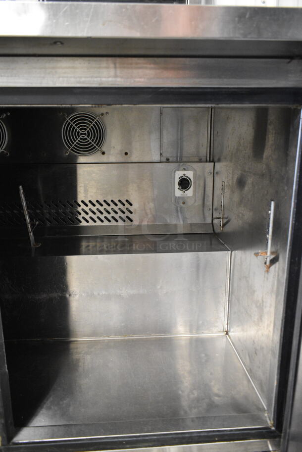 2014 Atosa MGF8402 Stainless Steel Commercial 2 Door Undercounter Cooler on Commercial Casters. 115 Volts, 1 Phase. Tested and Working! - Image 4 of 6