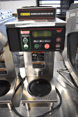 2018 Bunn Model AXIOM-35-2 Stainless Steel Commercial Countertop 2 Burner Coffee Machine. 120/208-240 Volts, 1 Phase. 8x18x23