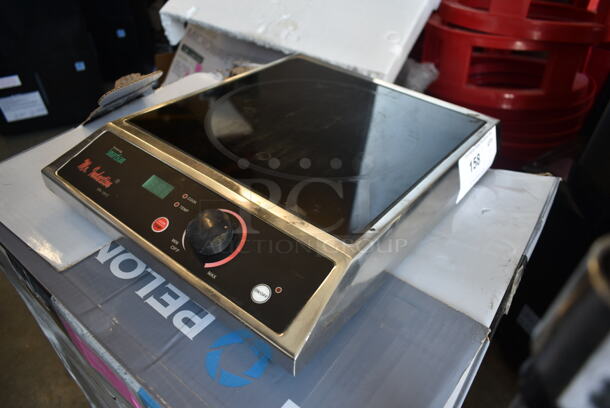 Mr Induction SR-181C Stainless Steel Commercial Countertop Electric Powered Single Burner Induction Range. 120 Volts, 1 Phase.  - Image 3 of 4