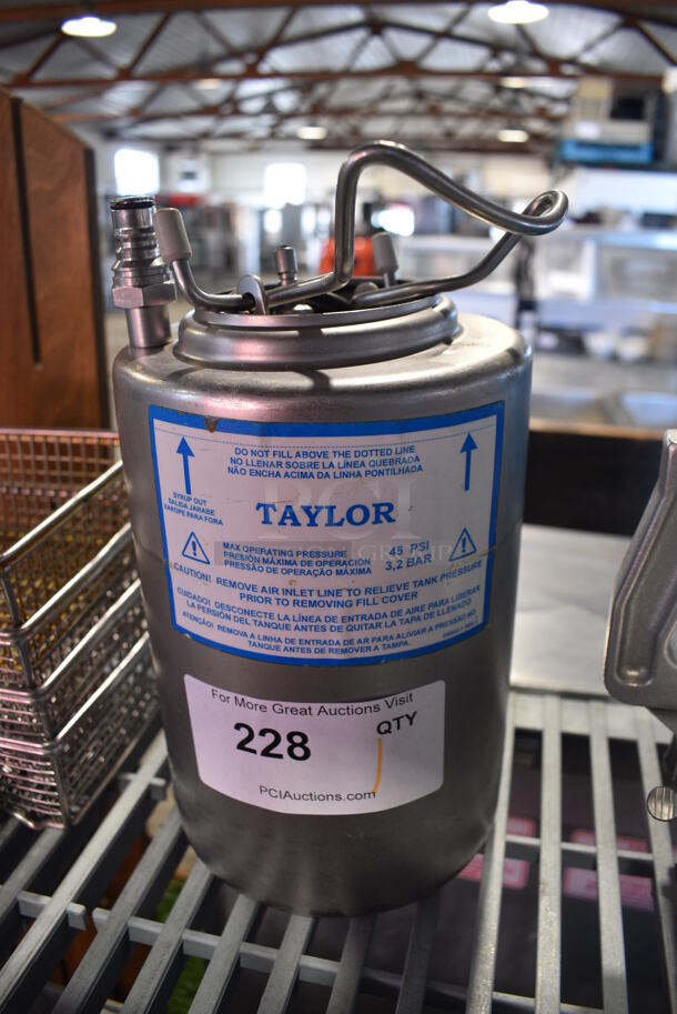 Taylor Metal Canister. 6x6x11