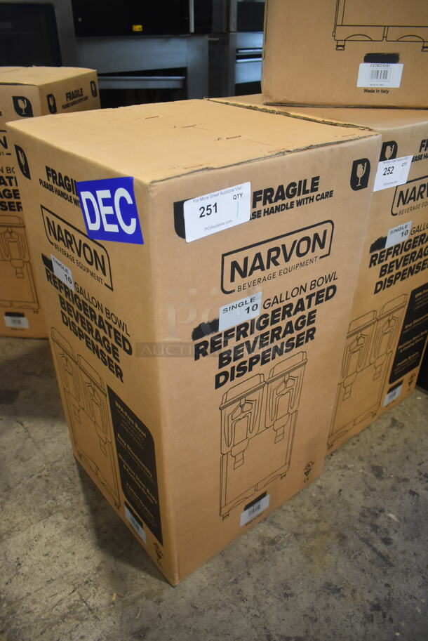 BRAND NEW IN BOX! Narvon MEGA 140S 378D10G1 Stainless Steel Commercial Single 10 Gallon Bowl Refrigerated Beverage Dispenser. 120 Volts, 1 Phase. Tested and Working! Stock Picture Used For Gallery Picture. - Image 3 of 4