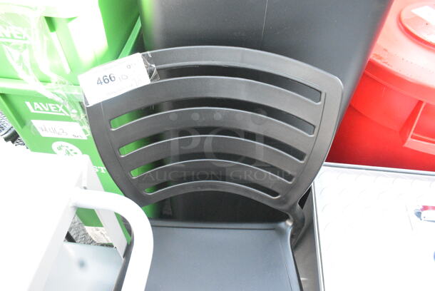 BRAND NEW SCRATCH AND DENT! Lancaster Table & Seating 427SOLSIDEBK Sol Black Stone Resin Side Chair - Image 5 of 6