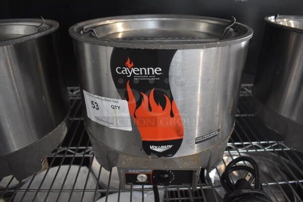 Vollrath Cayenne HS-11 Stainless Steel Commercial Countertop Soup Kettle Food Warmer w/ Lid. Does Not Have Drop In. 120 Volts, 1 Phase. Tested and Working!