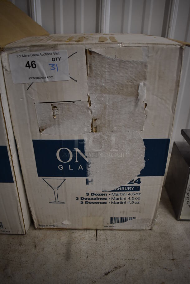 31 BRAND NEW IN BOX! Oneida H037524 4.5 oz Martini Glasses. 4x4x5.5. 31 Times Your Bid! - Image 2 of 3