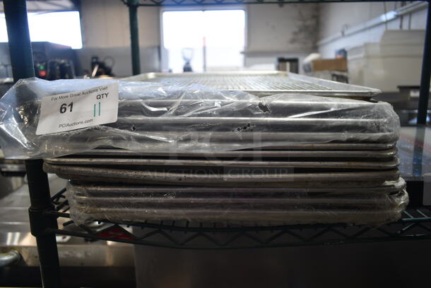 11 Metal Full Size Baking Pans w/ 1 Cooling Rack. 11 Times Your Bid! - Image 2 of 3