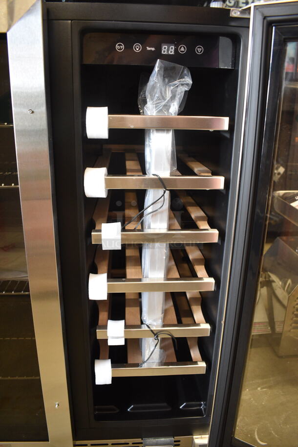 BRAND NEW SCRATCH AND DENT! Whynter BWB-2060FDS 24" Built-In French Door Dual Zone 20 Bottle Wine 60 Can Beverage Cooler Merchandiser. 115 Volts, 1 Phase. Tested and Working! - Image 4 of 7