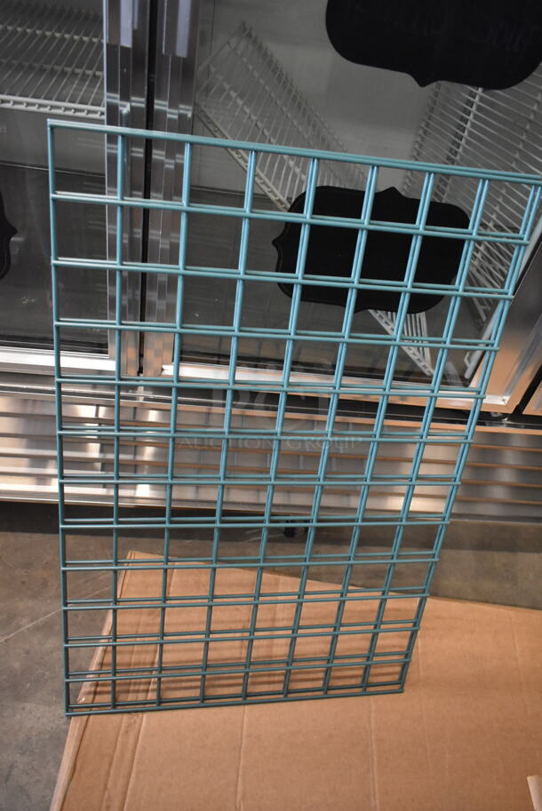 Box of 2 BRAND NEW! 10238505 Green Finish Store Grid Panel - Image 3 of 3