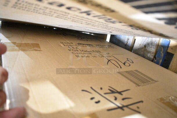 PALLET LOT of 18 BRAND NEW! Boxes Including Dishers, Winco High Chair, Aprons, Poly Condiment Bottles, Stainless Steel Drop In Bins, SCAL-9100 9" Dial Scale, AXSI-12, Winco Aluminum Steam Basket, Winco IB-55-LE Lid. 18 Times Your Bid! - Image 8 of 12