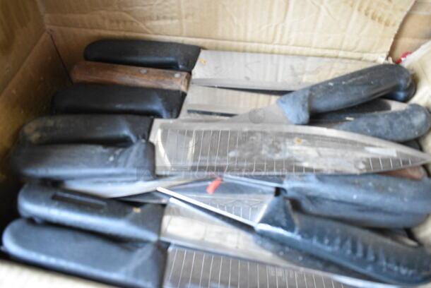 60 SHARPENED Stainless Steel Knives Including Chef Knives. 60 Times Your Bid!  - Image 5 of 6