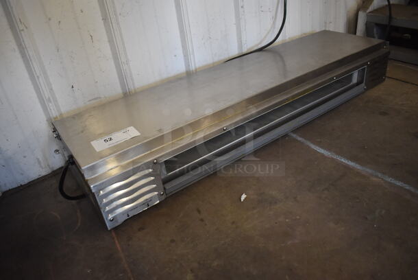 2013 H&K International Stainless Steel Commercial Countertop 5 Pan Chilled Rail. 44x13x7. Tested and Powers On But Does Not Get Cold - Image 2 of 4