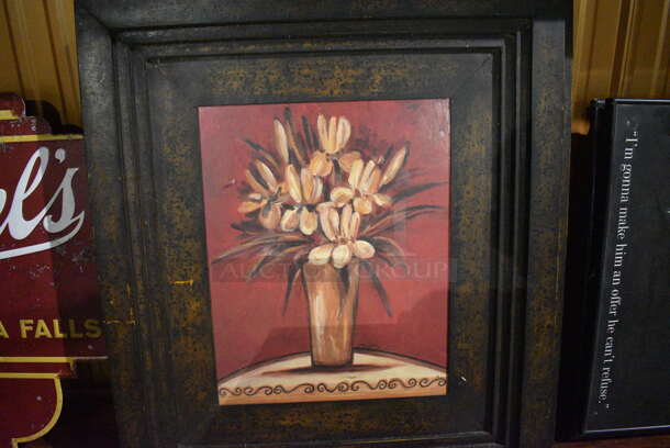 6 Various Pictures Including Blue Moon, Joe K's Steam Pots and Flowers. Includes 28x2x32.5. 6 Times Your Bid! (bar) - Image 6 of 7