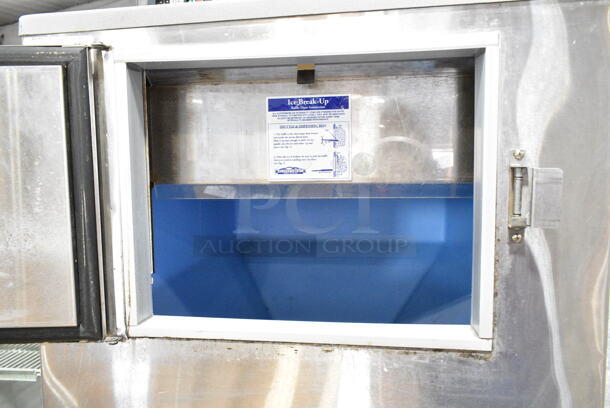 2019 Scotsman F1222A-32E Ice Head on Stainless Steel Commercial Ice Bin w/ Portable Ice Cart. 208/230 Volts, 1 Phase.  - Image 2 of 7
