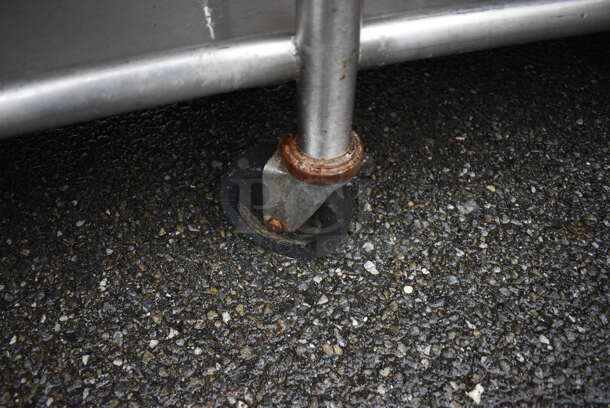 Stainless Steel Table w/ Stainless Steel Under Shelf on Commercial Casters. 96x30x35.5 - Image 6 of 6