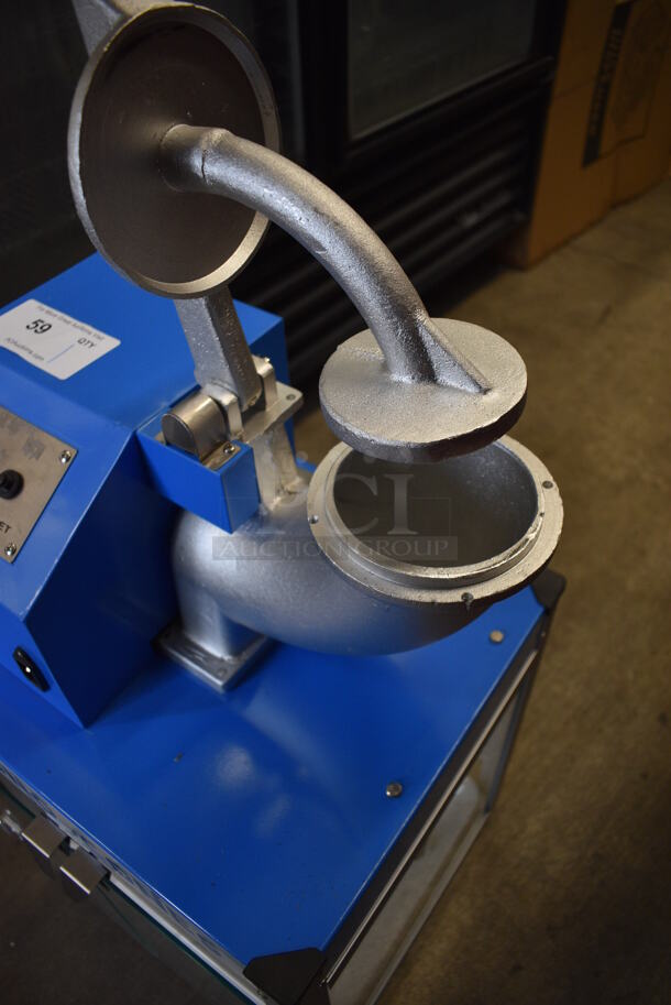 BRAND NEW! Carnival King Model 382SCM350R Metal Commercial Countertop Sno Cone Ice Crushing Machine. 120 Volts, 1 Phase. 21x14.5x26.5. Tested and Working! - Image 5 of 9