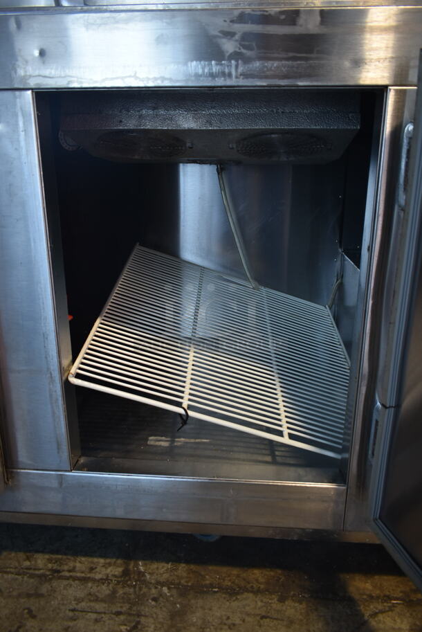 SC72D Stainless Steel Commercial Pizza Prep Table. 115 Volts, 1 Phase. Tested and Powers On But Does Not Get Cold - Image 7 of 9