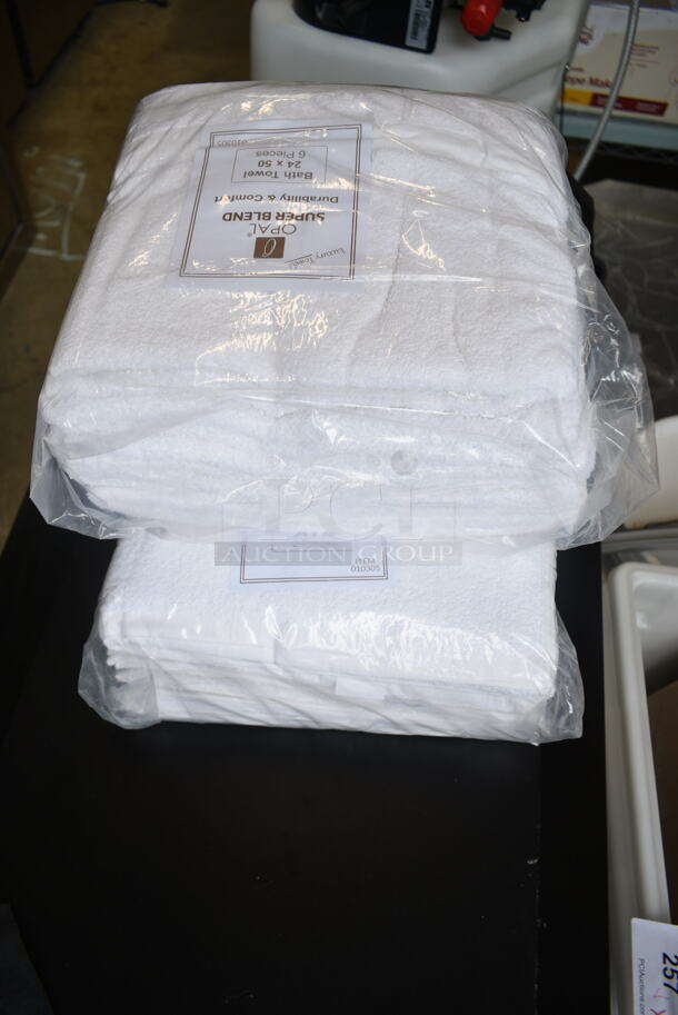 2 BRAND NEW SCRATCH AND DENT! Bundles of Luxury Towels Opal Super Blend 24x50 Bath Towel. 2 Times Your Bid! - Image 1 of 6