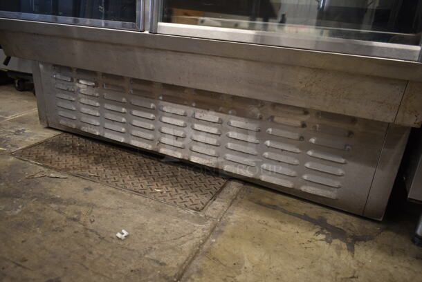 Kirsh Stainless Steel Commercial Floor Style Deli Display Case Merchandiser w/ Poly Coated Racks. Tested and Powers On But Does Not Get Cold - Image 3 of 5