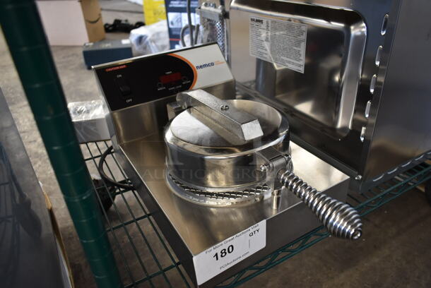 BRAND NEW SCRATCH AND DENT! Nemco Stainless Steel Commercial Countertop Waffle Cone Maker. Tested and Working! - Image 3 of 4