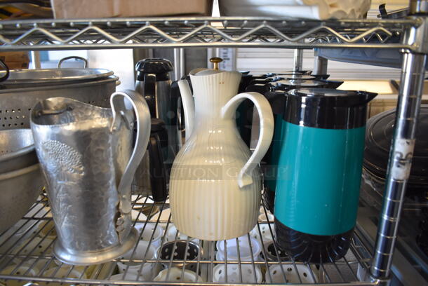 ALL ONE MONEY! Tier Lot of Various Items Including Metal Colanders, Coffee Urns and Metal Pieces - Image 5 of 5
