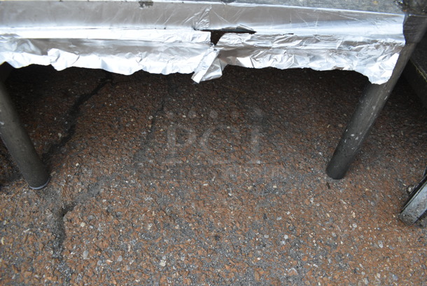 Commercial Stainless Steel Work Table With Galvanized Legs and Undershelf. - Image 4 of 4