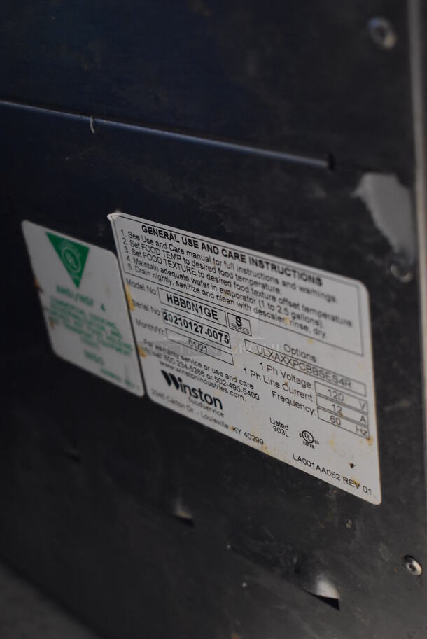 2021 Winston HBB0N1GE CVap Stainless Steel Commercial Countertop Single Drawer Warming Drawer. 120 Volts, 1 Phase. 16x27x16. Tested and Working! - Image 5 of 6