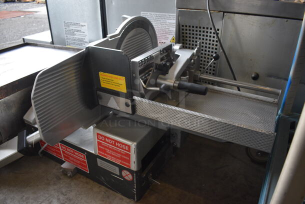 Bizerba A 404 FB US Stainless Steel Commercial Countertop Meat Slicer Stacker. 120 Volts, 1 Phase. 48x28x23. Tested and Does Not Power On - Image 5 of 8