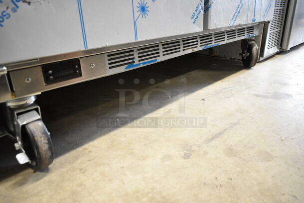 Beverage Air UCR48AHC Stainless Steel Commercial 2 Door Undercounter Cooler on Commercial Casters. 115 Volts, 1 Phase. Tested and Working!
 - Image 3 of 8