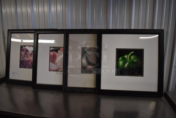 4 Framed Pictures; Bread Loaves, Cheese, Green Pepper and Sauce. 26x1x26. 4 Times Your Bid! - Image 3 of 7