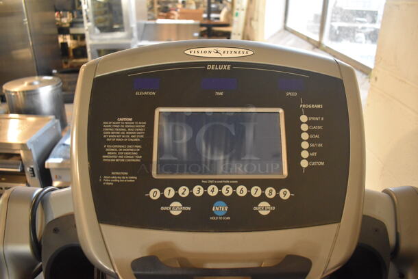 Vision Fitness T9600 Metal Commercial Treadmill. 120 Volts, 1 Phase. 30x58x59. Tested and Working! - Image 5 of 9