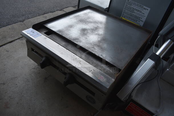 Dynamic Cooking Systems Stainless Steel Commercial Countertop Natural Gas Powered Flat Top Griddle. 24x27x12.5 - Image 4 of 7