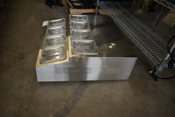 BRAND NEW SCRATCH AND DENT! Avantco 360CPT28HC Stainless Steel 28" Countertop Refrigerated Prep Rail. 115 Volts, 1 Phase. Tested and Working! - Image 3 of 7