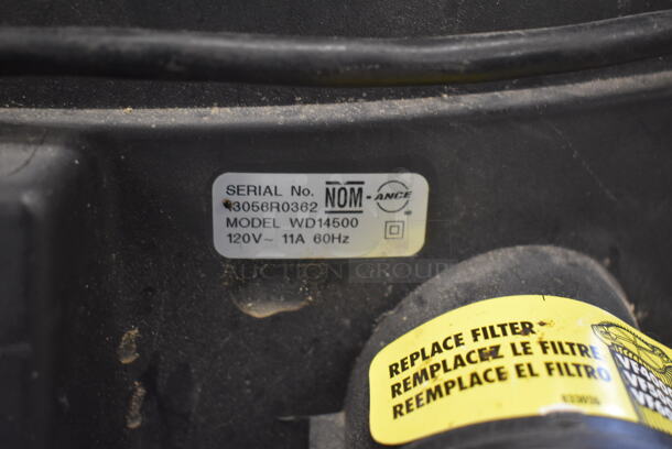 Rigid WD14500 Orange and Black Wet Dry Shop Vac Vacuum. 120 Volts, 1 Phase. 19x22x27. Tested and Working! - Image 6 of 7