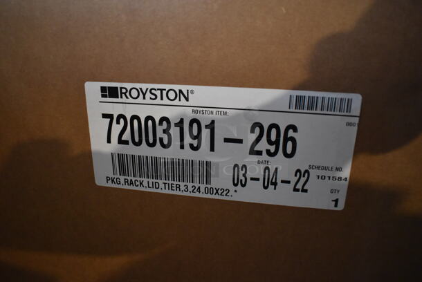 BRAND NEW IN BOX! Royston 72003191-296 White Metal Rack. 24x20x24 - Image 5 of 5