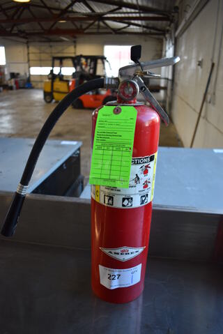 Amerex Dry Chemical Fire Extinguisher. 6x5x20