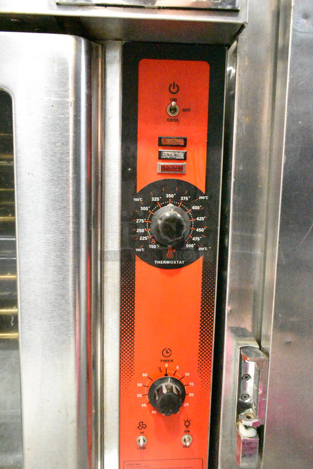 2 Vulcan VC6GD-SEFCAM5 Stainless Steel Commercial Natural Gas Powered Full Size Convection Oven w/ View Through Doors, Metal Oven Racks and Thermostatic Controls. 2 Times Your Bid! - Image 5 of 10
