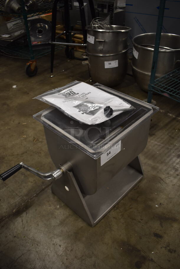 BRAND NEW! Backyard Pro Stainless Steel Tilting Meat Mixer. - Image 2 of 5