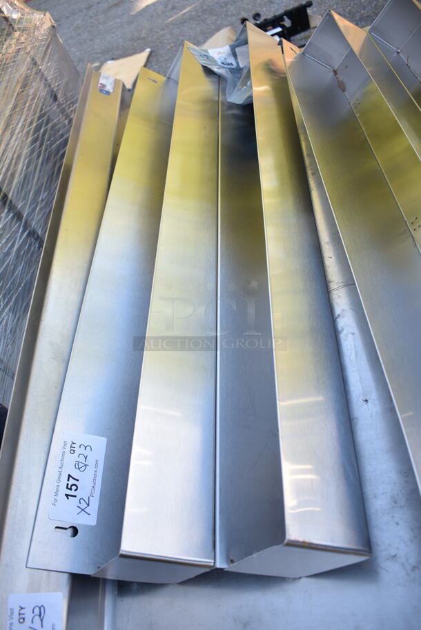 2 BRAND NEW SCRATCH AND DENT! Steelton 712B5542D Stainless Steel Double Tier Speed Rail - 42". 2 Times Your Bid!  - Image 4 of 7