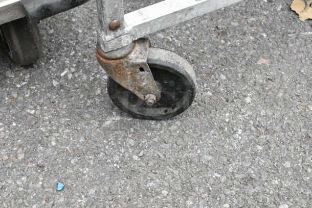 Metal Commercial Pan Transport Rack on Commercial Casters.  - Image 3 of 4