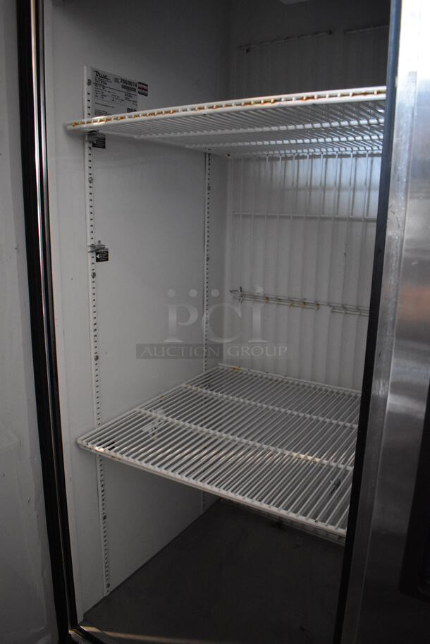 2013 True T-49F ENERGY STAR Stainless Steel Commercial 2 Door Reach In Freezer w/ Poly Coated Racks on Commercial Casters. 115 Volts, 1 Phase. Tested and Working! - Image 4 of 6