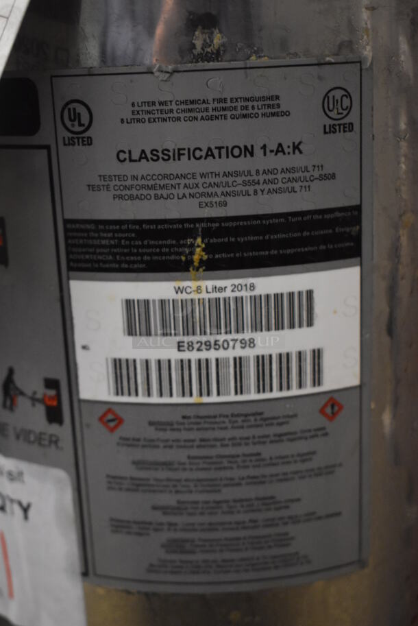 Buckeye Wet Chemical Fire Extinguisher. Buyer Must Pick Up - We Will Not Ship This Item. 10x7x18.5 - Image 5 of 5