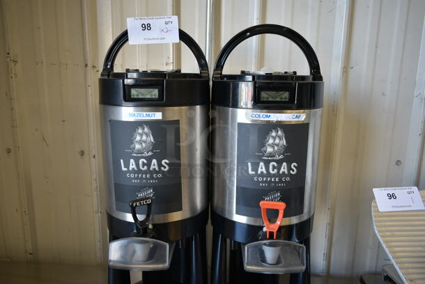 2 Fetco L4D-15 Stainless steel and Poly Beverage Holder Dispensers w/ Drip Trays. 2 Times Your Bid! - Image 3 of 6