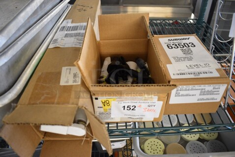 ALL OME MONEY! Lot of 3 Various Items Including a Light, Faucet Pieces and Credit Card Reader. Included 3.5x7x1.5.   