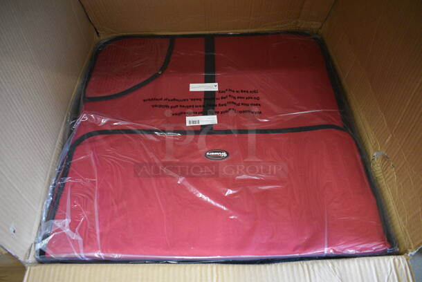 6 BRAND NEW IN BOX! Winware Model BGPZ-24 Red Insulated Delivery Hot Food Bags. 24x24x5. 6 Times Your Bid!