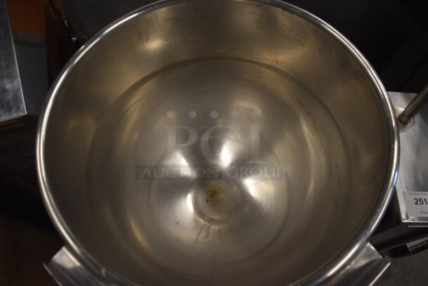 Market Forge EO-20T Stainless Steel Commercial Electric Powered 20 Gallon Tilting Steam Kettle. 208 Volts. 32x25x55 - Image 3 of 9