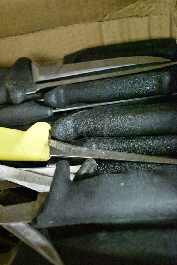 50 SHARPENED Stainless Steel Knives Including Boning Knives. 50 Times Your Bid!  - Image 6 of 6
