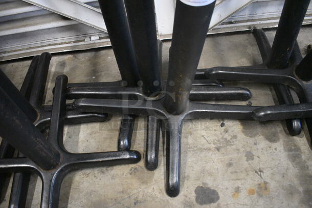 3 Black Metal Table Bases. 31x25x28. 3 Times Your Bid! - Image 3 of 3