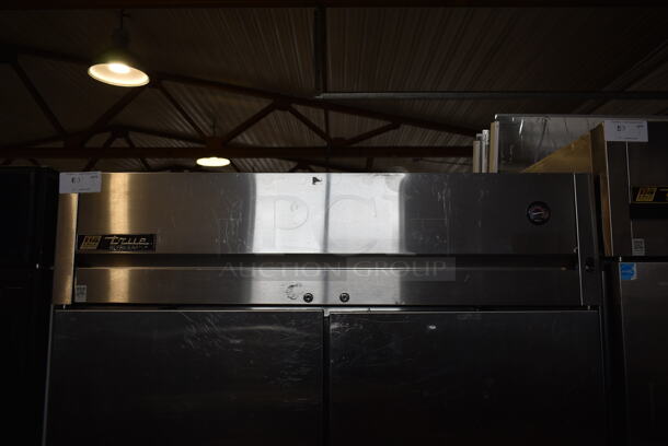 2015 True TG2R-2S ENERGY STAR Stainless Steel Commercial 2 Door Reach In Cooler w/ Poly Coated Racks. 115 Volts, 1 Phase. Tested and Working! - Image 3 of 8