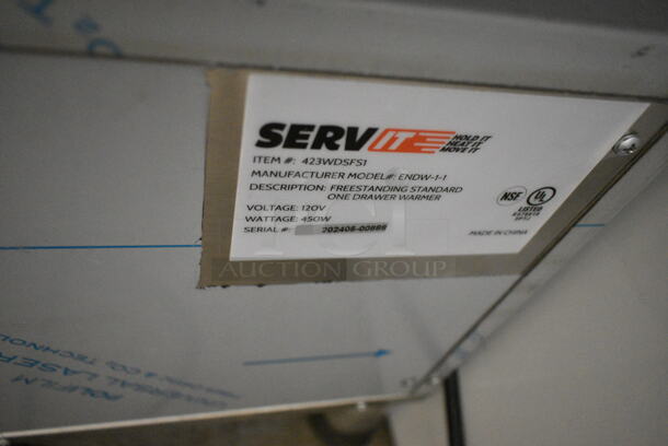 BRAND NEW SCRATCH AND DENT! 2024 ServIt 423WDSFS1 Single Freestanding Drawer Warmer. 120 Volts, 1 Phase. Tested and Working! - Image 5 of 5