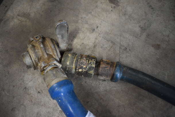 Blue Gas Hose. 68" - Image 2 of 3
